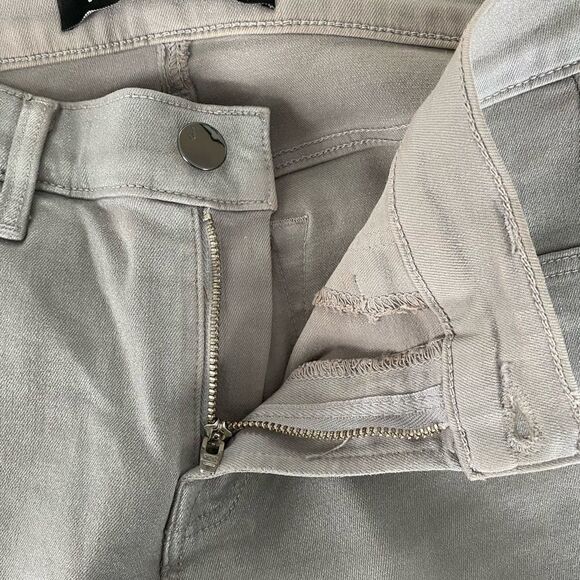 Sz 26 J Brand for Neiman Marcus silver metallic super skinny jeans - Picture 8 of 11